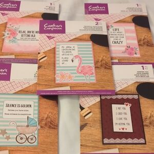 Crafters Companion Sayings Stamps Set of 5